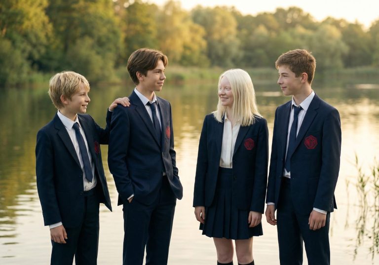 NeoGen Academy - Freunde: Jake Edwards, Sophie White, Felix Finigan, Nathan Shaw
